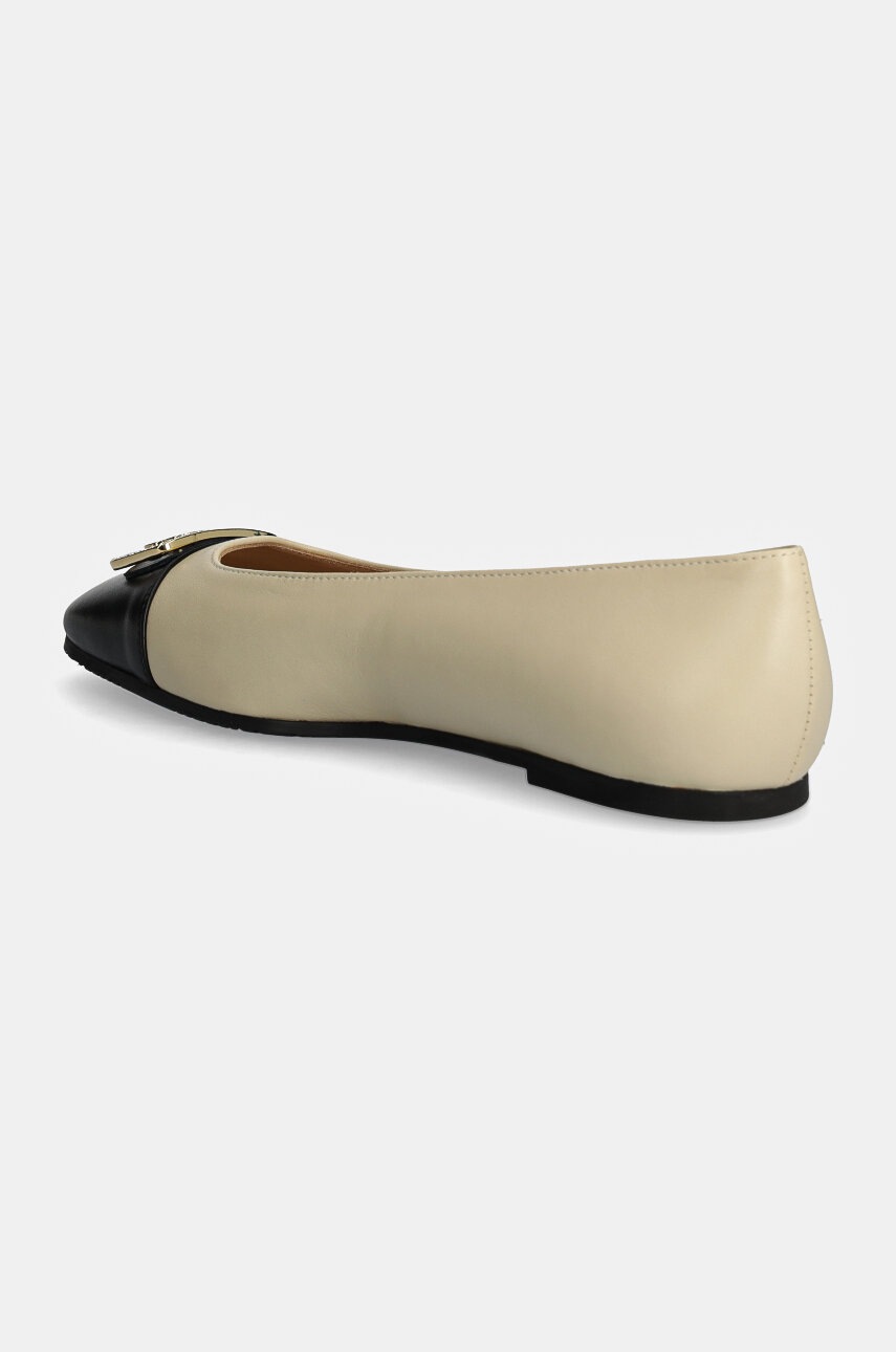 Baldinini bőr balerina cipő bézs, D5B389P1VITE termék 2. képe