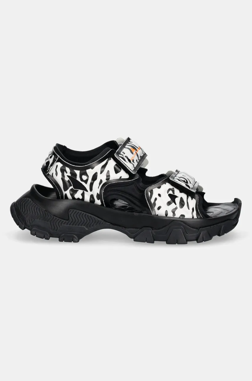 Сандалии adidas by Stella McCartney Hika Sandal Canvas AOP женские цвет чёрный IF1797 Сандалии adidas by Stella McCartney Hika Sandal Canvas AOP женские цвет чёрный IF1797