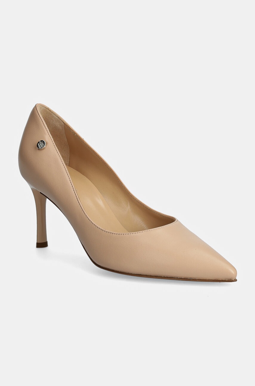 Baldinini stilettos de piele culoarea bej, D5B071P7NAPP Baldinini stilettos de piele culoarea bej, D5B071P7NAPP