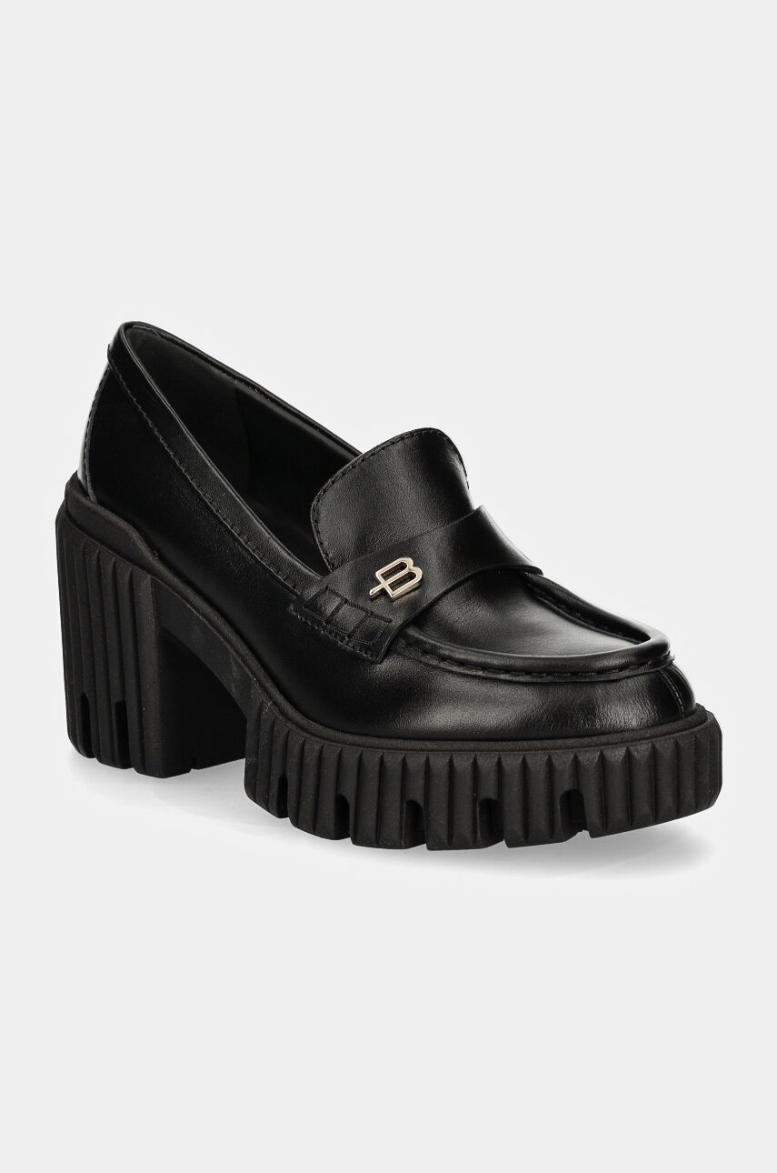 Baldinini pantofi de piele culoarea negru, cu toc drept, D3B300P6VISH Baldinini pantofi de piele culoarea negru, cu toc drept, D3B300P6VISH