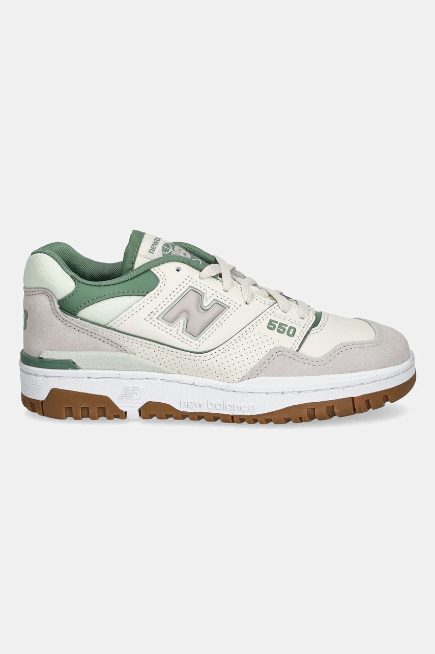 Δερμάτινα αθλητικά παπούτσια New Balance 550 χρώμα: μπεζ, BBW550HK φωτογραφία