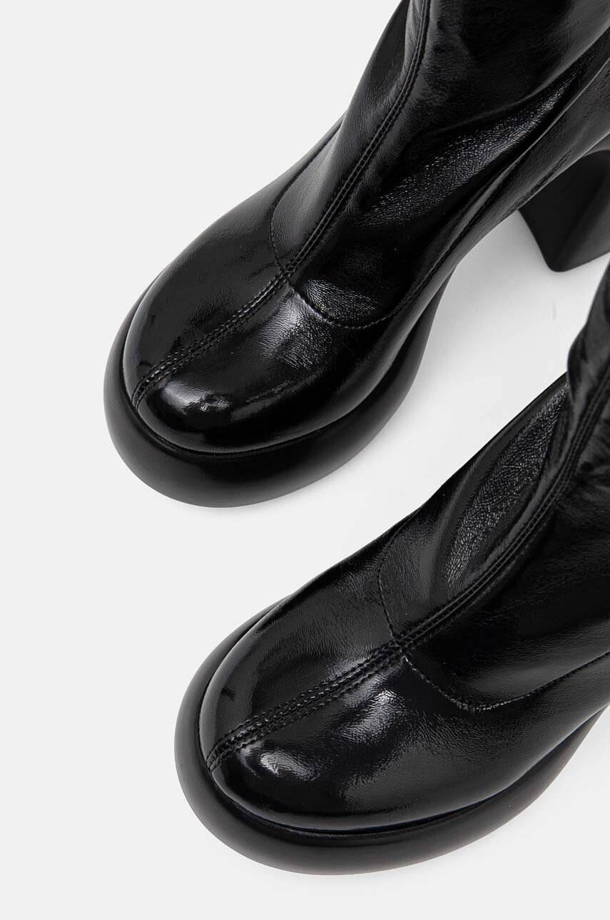 Черевики Karl Lagerfeld ASTRAGON HI жіночі колір чорний каблук блок KL33760 
