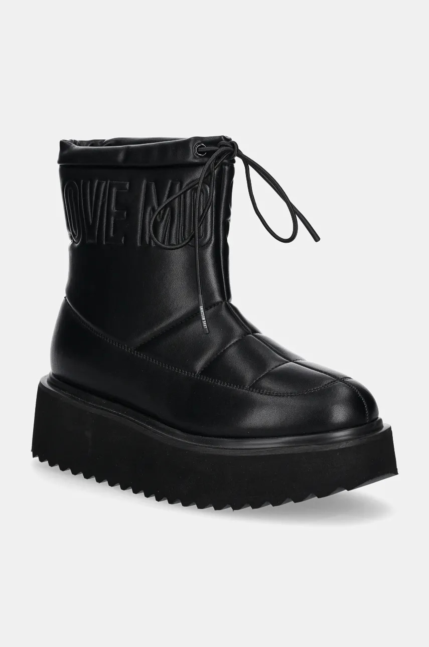 Love Moschino cizme de iarna culoarea negru, JA24266I0LIE0000 Love Moschino cizme de iarna culoarea negru, JA24266I0LIE0000