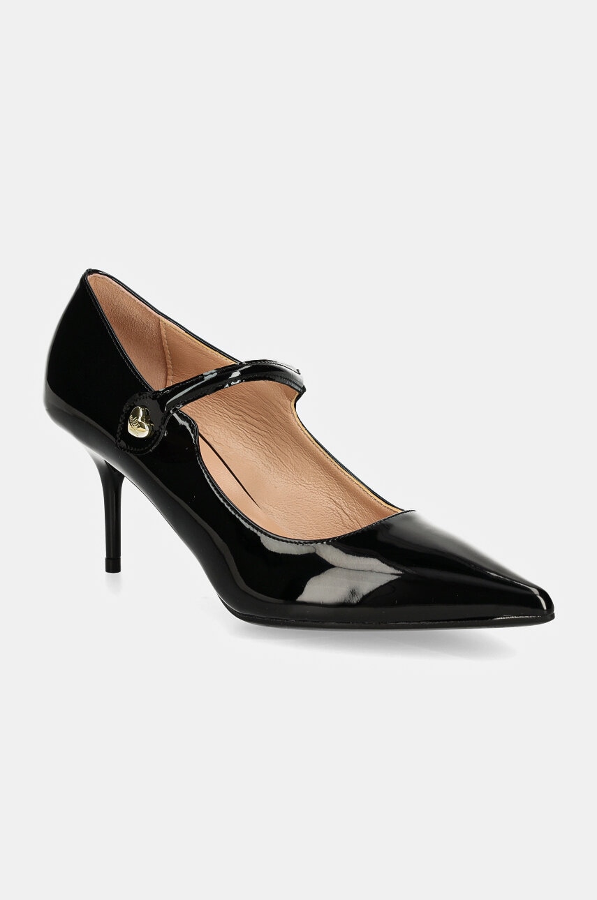 Love Moschino stilettos de piele culoarea negru, JA10537G0LIH0000 Love Moschino stilettos de piele culoarea negru, JA10537G0LIH0000