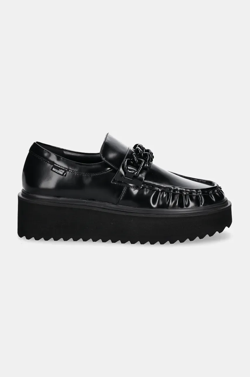 Туфли Love Moschino женские цвет чёрный на платформе JA10446I0LJD0000 Туфли Love Moschino женские цвет чёрный на платформе JA10446I0LJD0000