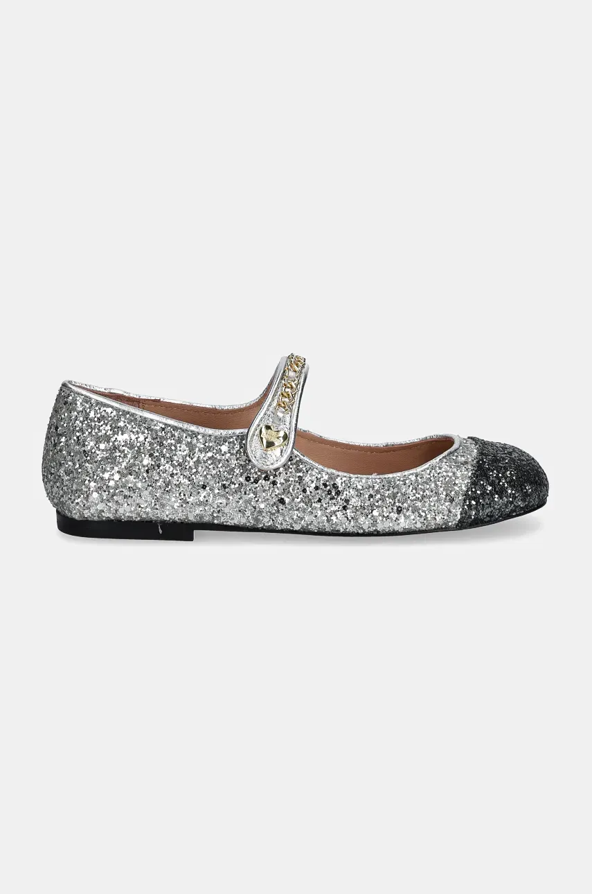Балетки Love Moschino цвет серебрянный JA11061G0LJJ190A Балетки Love Moschino цвет серебрянный JA11061G0LJJ190A