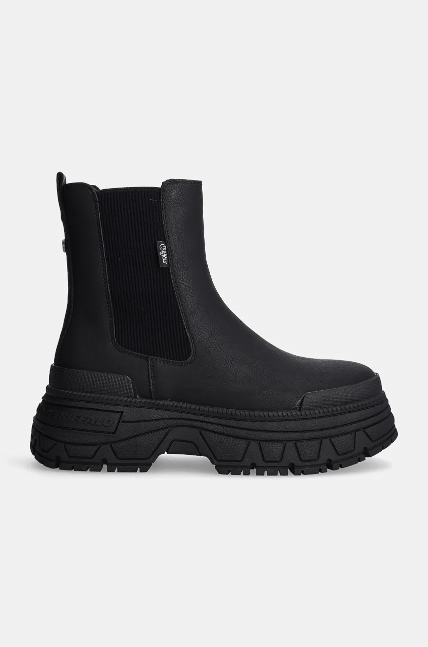 Ботинки Buffalo Fusion Chelsea женские цвет чёрный на платформе 1270098-BLK