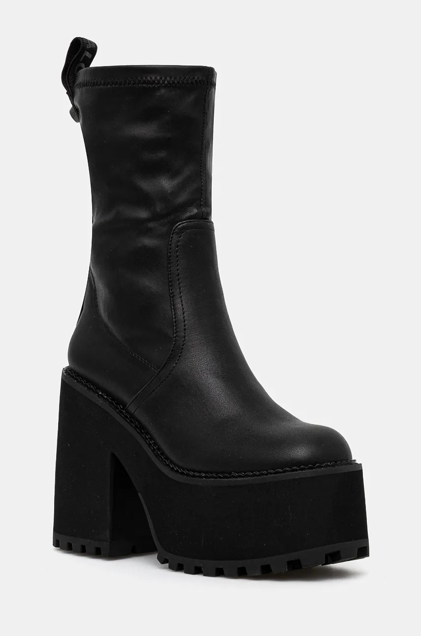 

Боти Buffalo Killah Sock Boot в черно с дебел ток 1622376-BLK, Черен