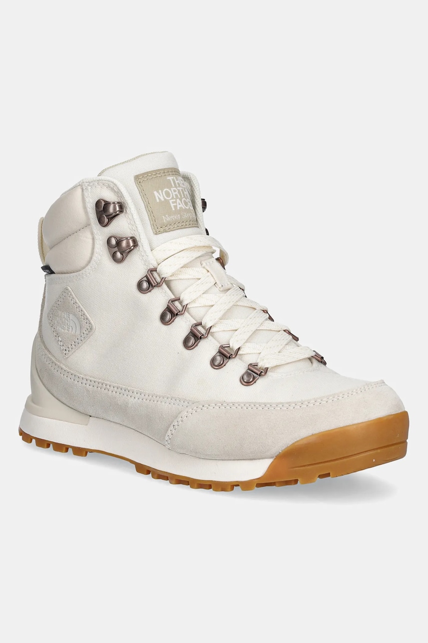 The North Face pantofi Back to Berkeley IV Textile Waterproof femei, culoarea bej, izolare usoara, NF0A8179WID1 The North Face pantofi Back to Berkeley IV Textile Waterproof femei, culoarea bej, izolare usoara, NF0A8179WID1
