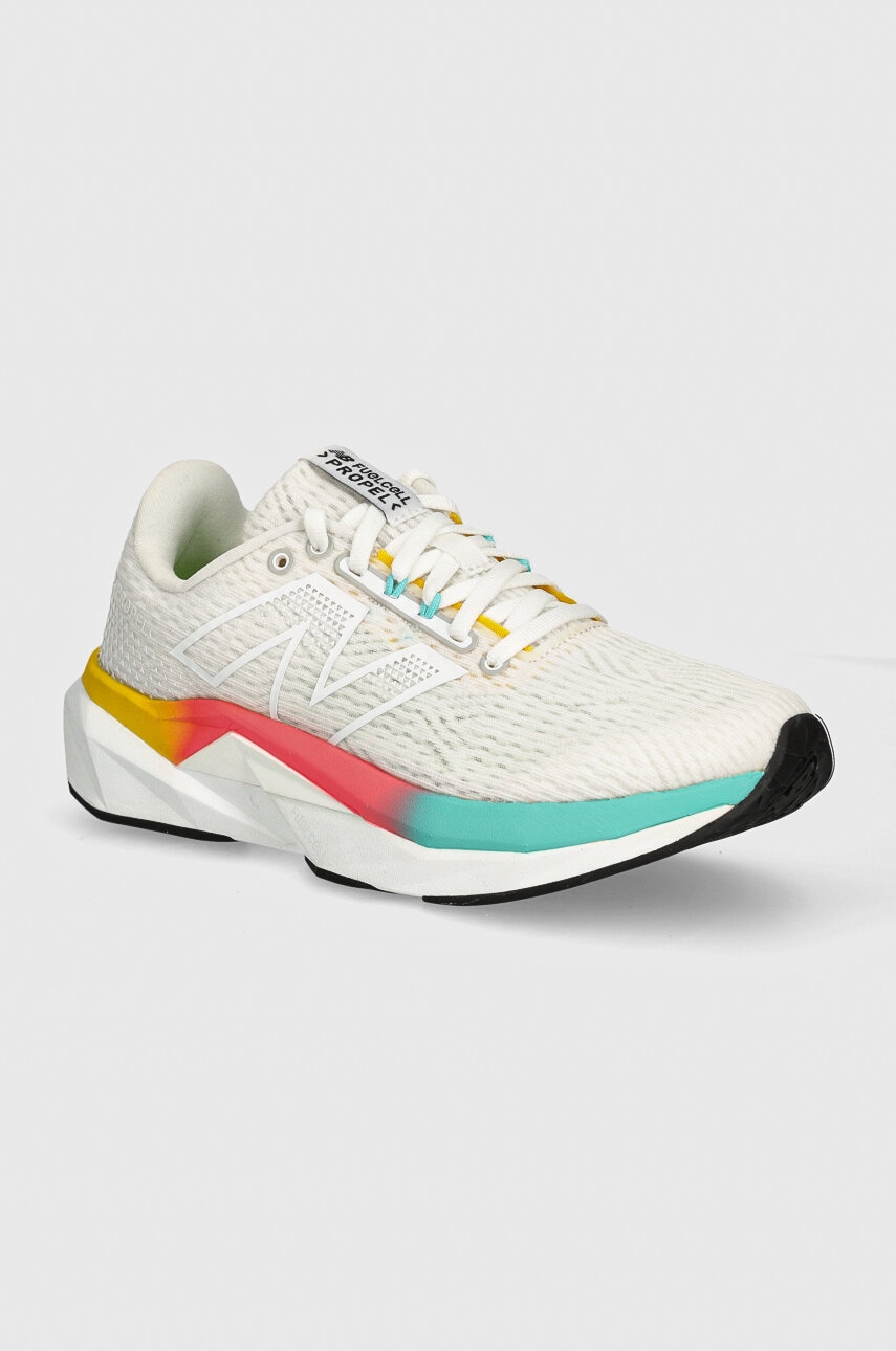 New Balance pantofi de alergat Fuelcell Propel v5 culoarea alb, WFCPRLC5 New Balance pantofi de alergat Fuelcell Propel v5 culoarea alb, WFCPRLC5