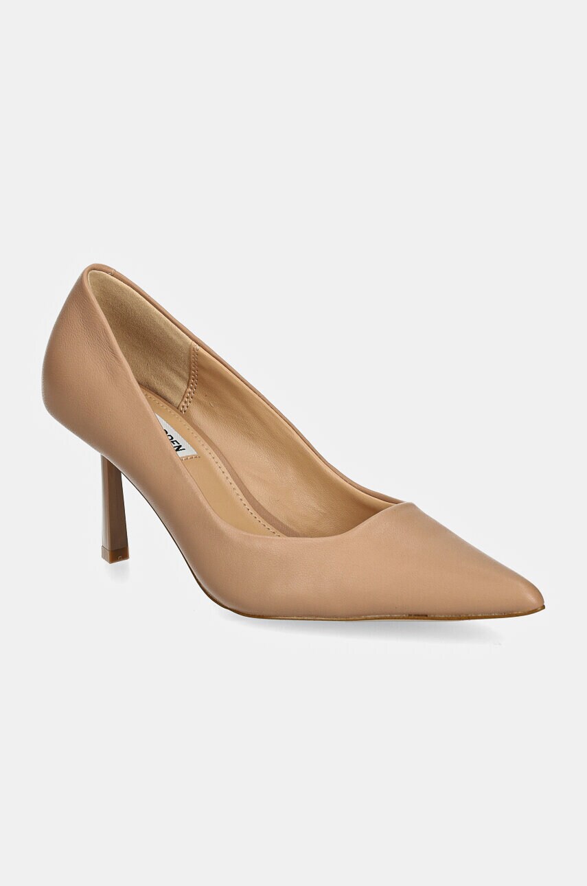 Steve Madden stilettos de piele Vivion culoarea bej, SM11003291
