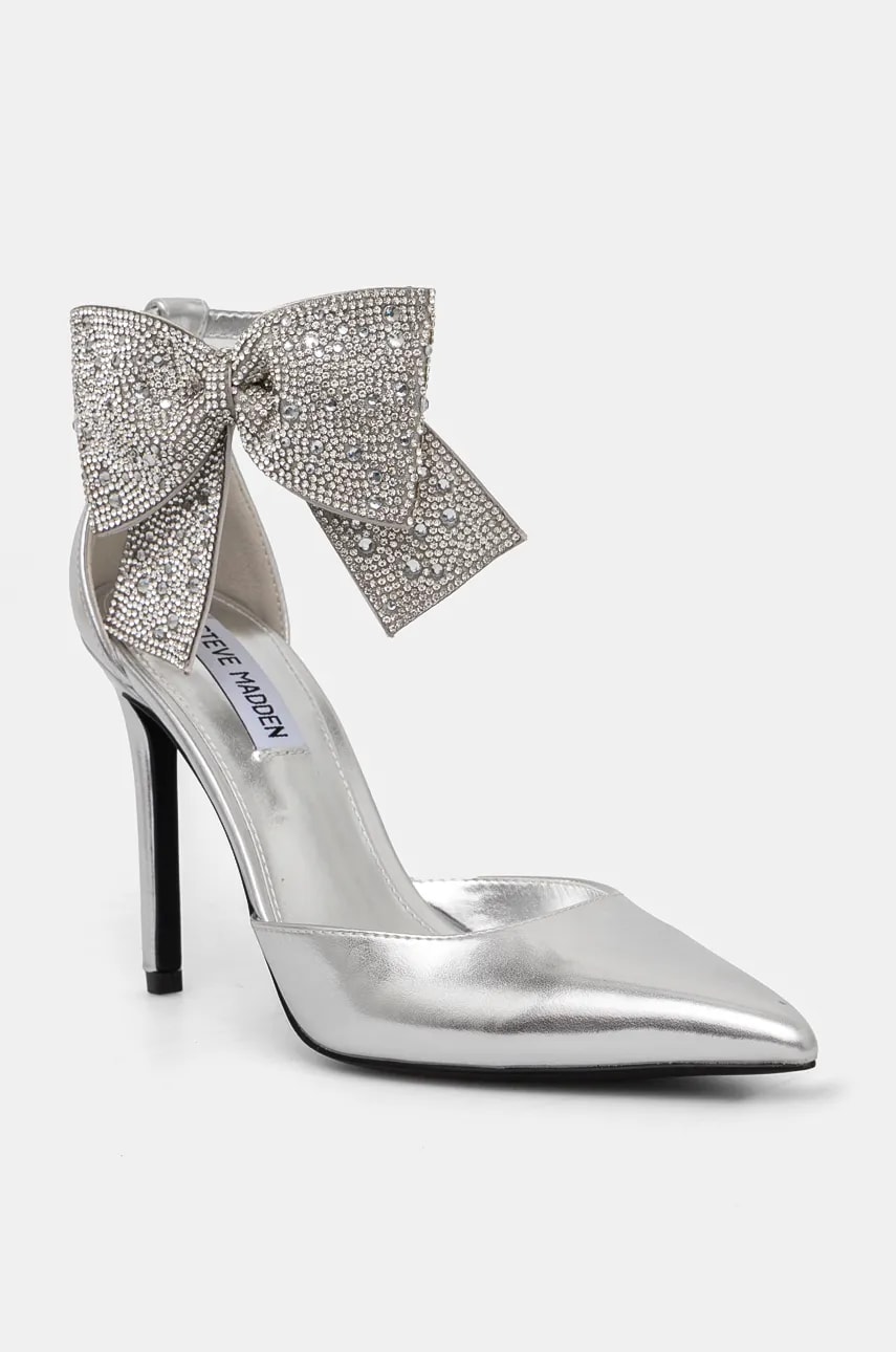 Steve Madden pantofi cu toc Deville culoarea argintiu, SM11003196