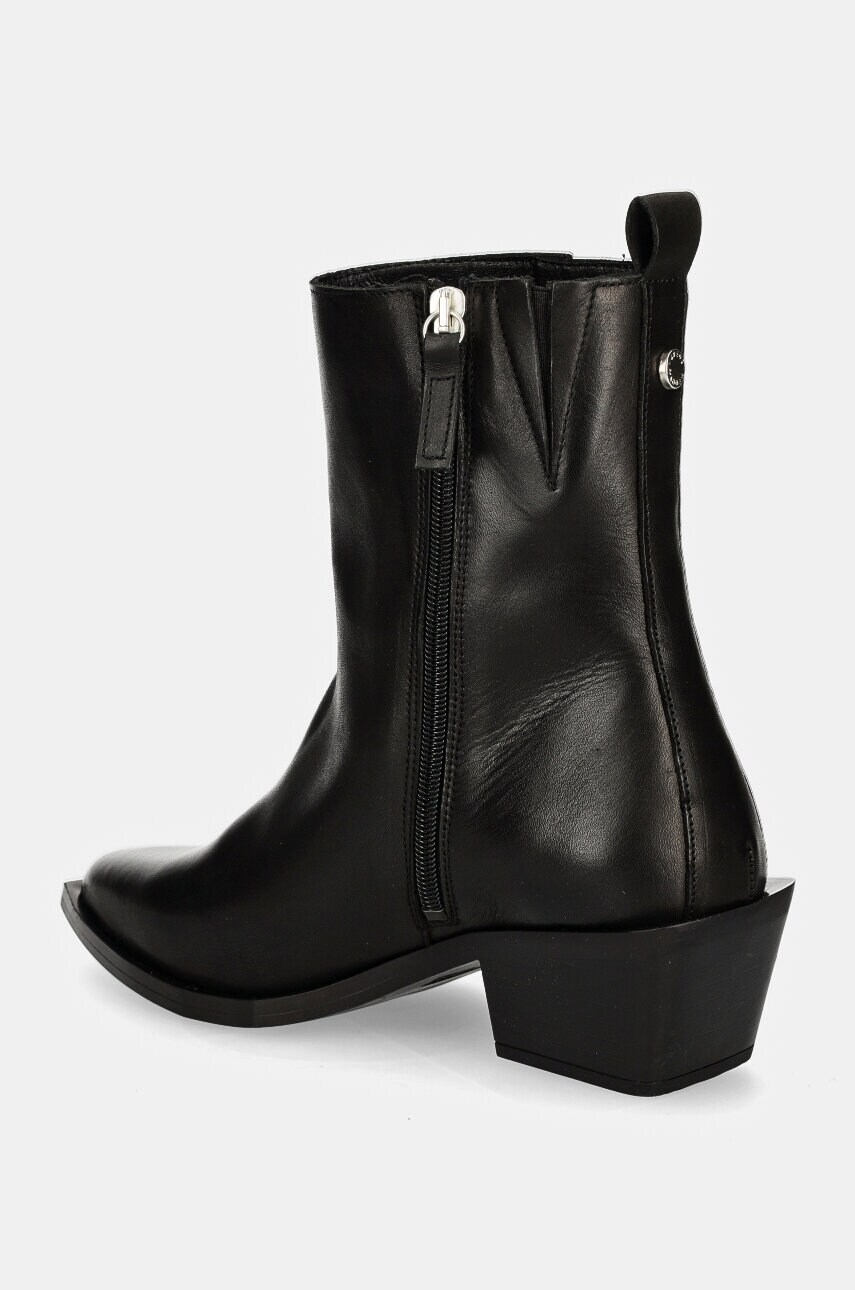 Steve Madden bőr csizma Xylena fekete, női, magassarkú, SM11003317 termék 2. képe