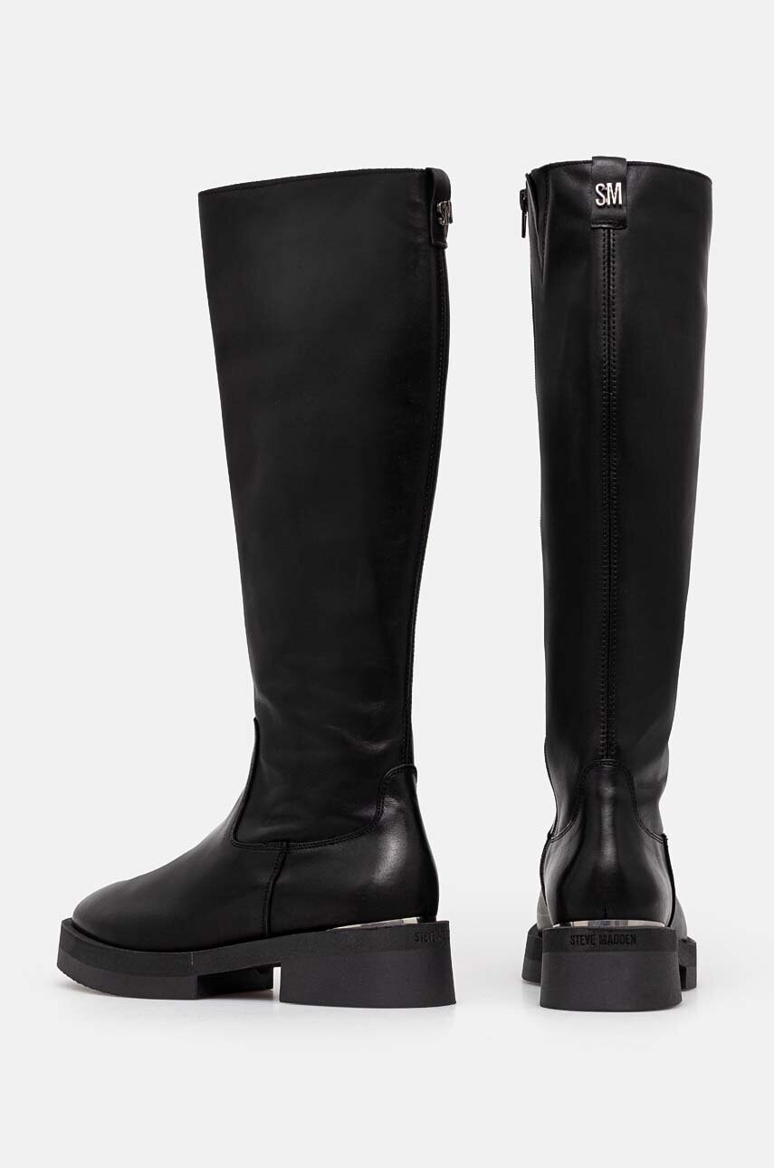 Steve Madden csizma Medellyn fekete, női, enyhén téliesített, lapos talpú, SM11003320 termék 2. képe