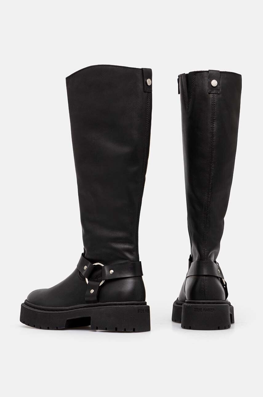 Steve Madden csizma Glimmer fekete, női, enyhén téliesített, lapos talpú, SM11003331 termék 2. képe
