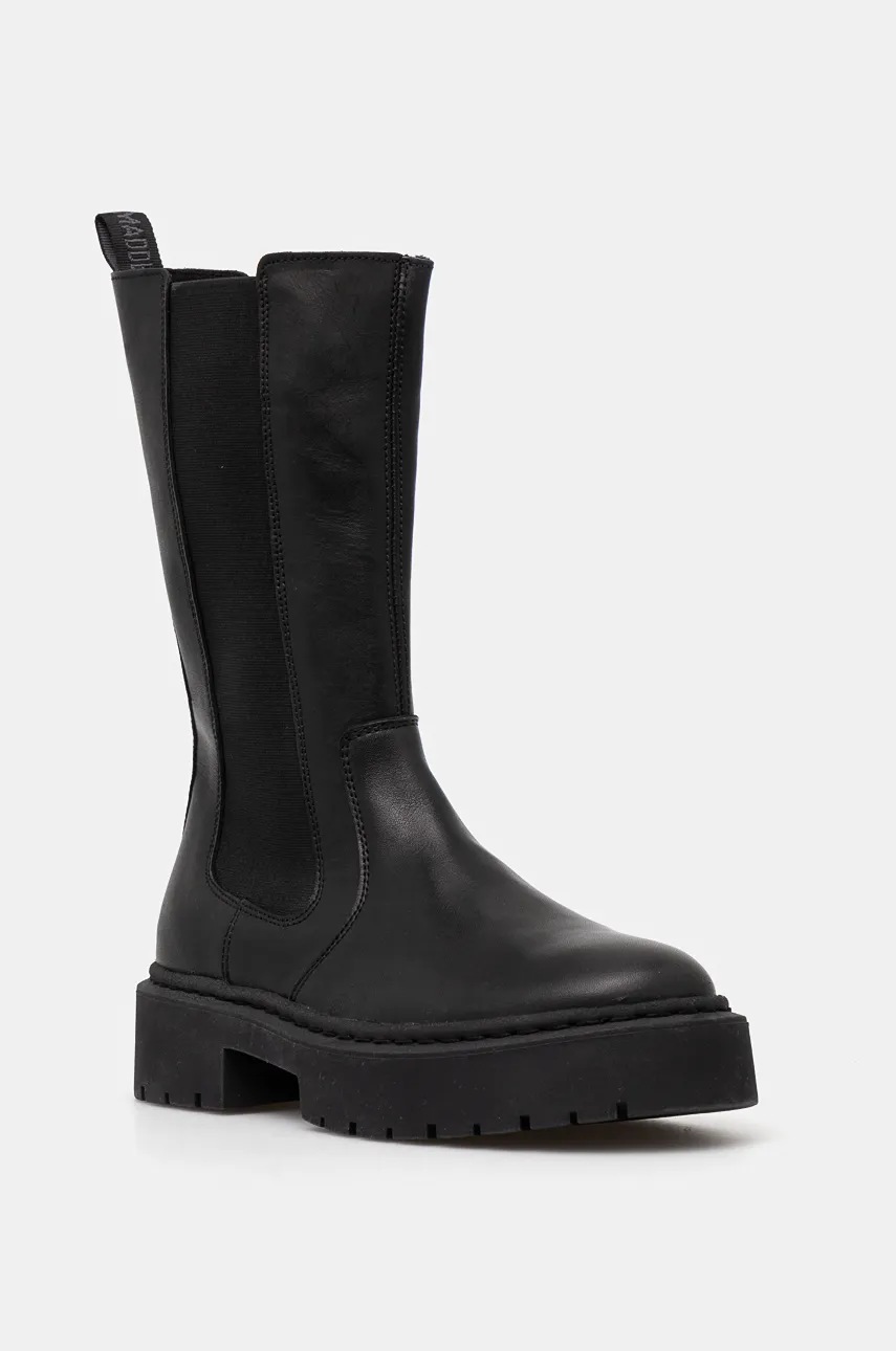

Кожени боти челси Steve Madden Ginny в черно с платформа SM11003332, Черен