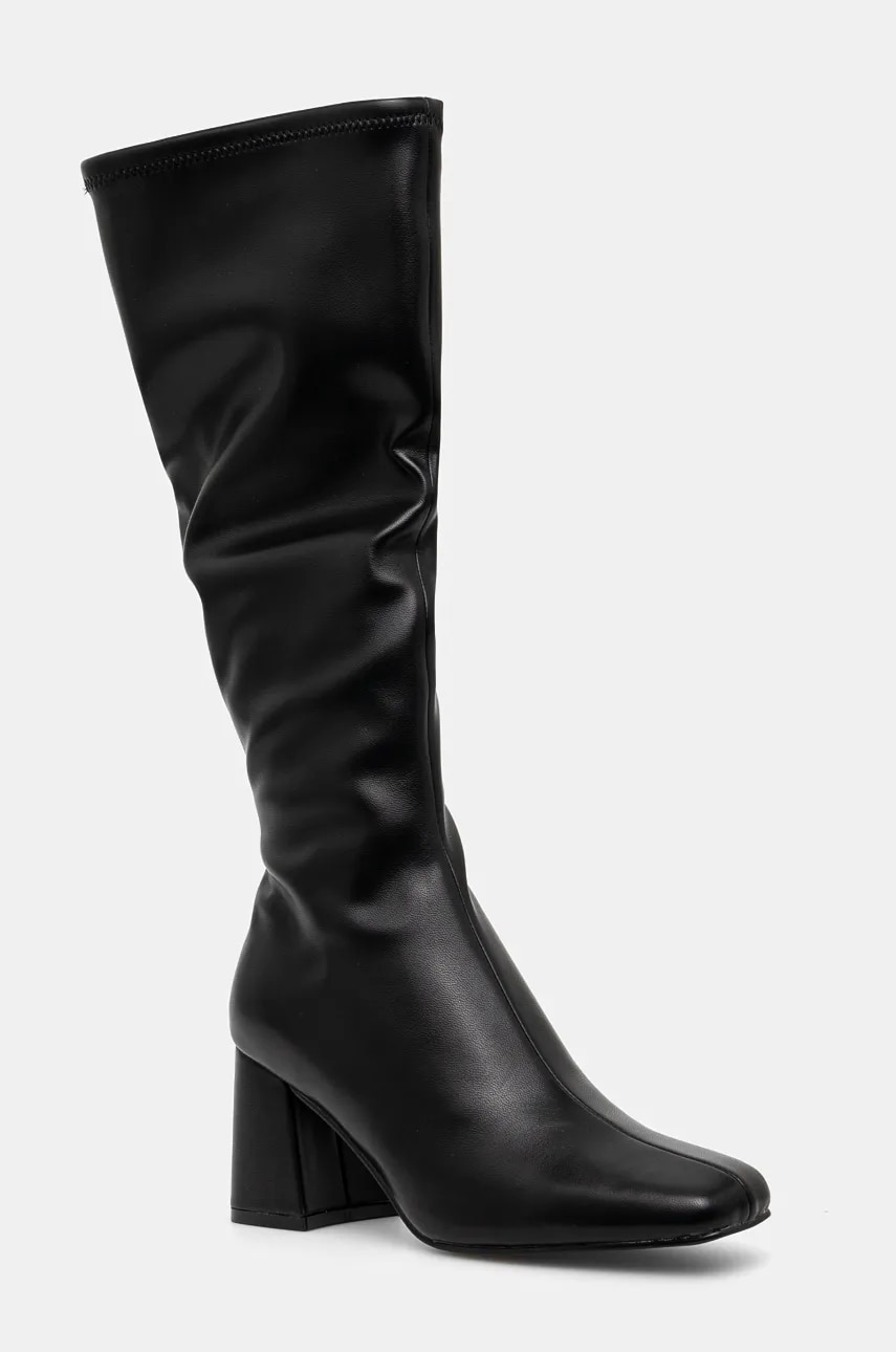 Steve Madden cizme Hauler femei, culoarea negru, cu toc drept, SM11003358