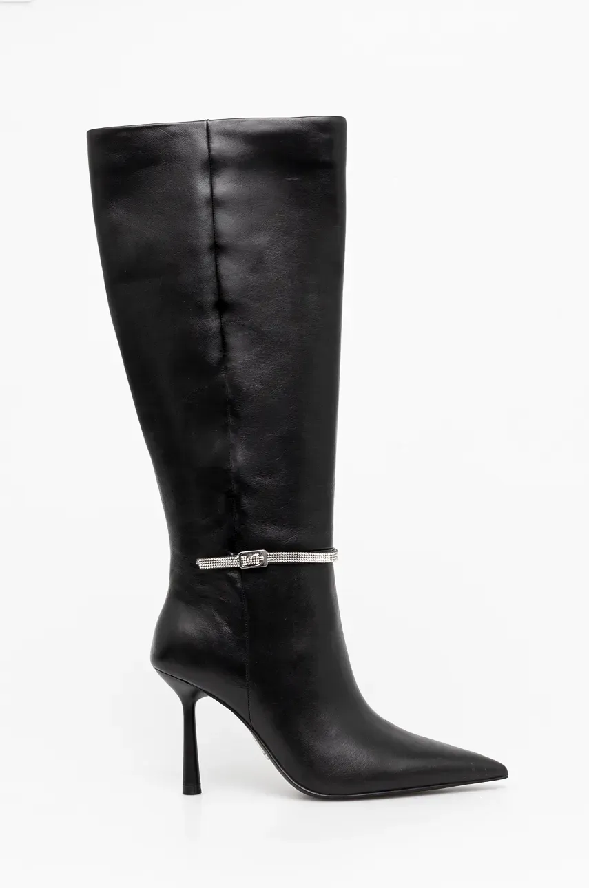Сапоги Steve Madden Abbey RD-R женские цвет чёрный на шпильке SM11003360 Сапоги Steve Madden Abbey RD-R женские цвет чёрный на шпильке SM11003360