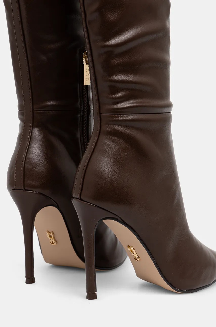 Чоботи Steve Madden Epic жіночі колір коричневий на шпильці SM11003361 