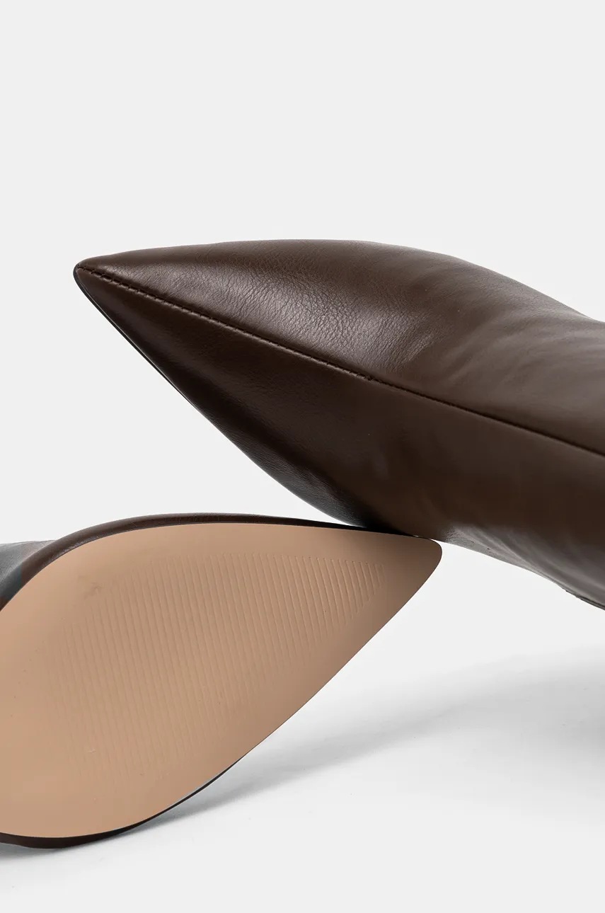 Чоботи Steve Madden Epic жіночі колір коричневий на шпильці SM11003361 