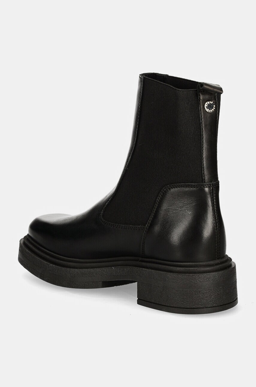 Steve Madden bőr bokacsizma Churro fekete, női, platformos, SM11003363 termék 2. képe