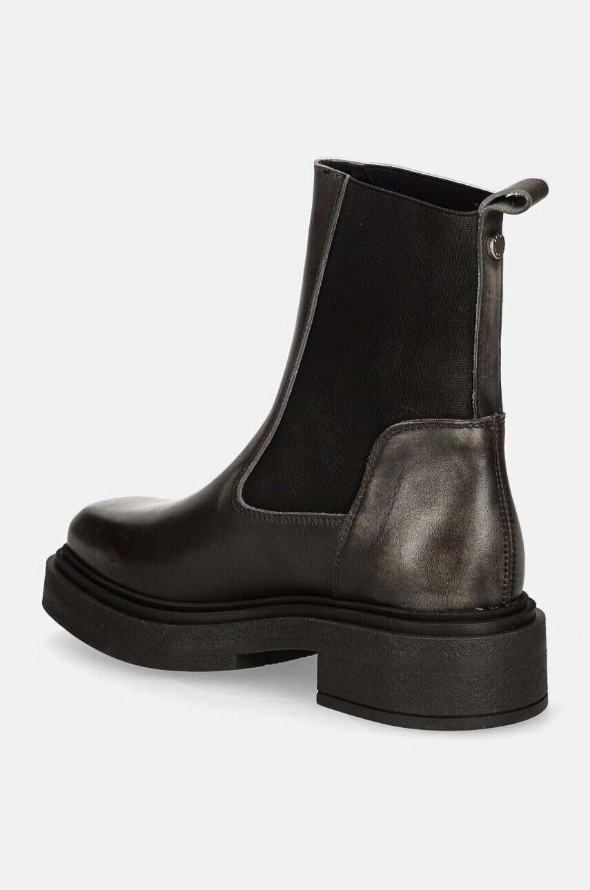 Steve Madden bőr bokacsizma Churro szürke, női, platformos, SM11003363 termék 2. képe