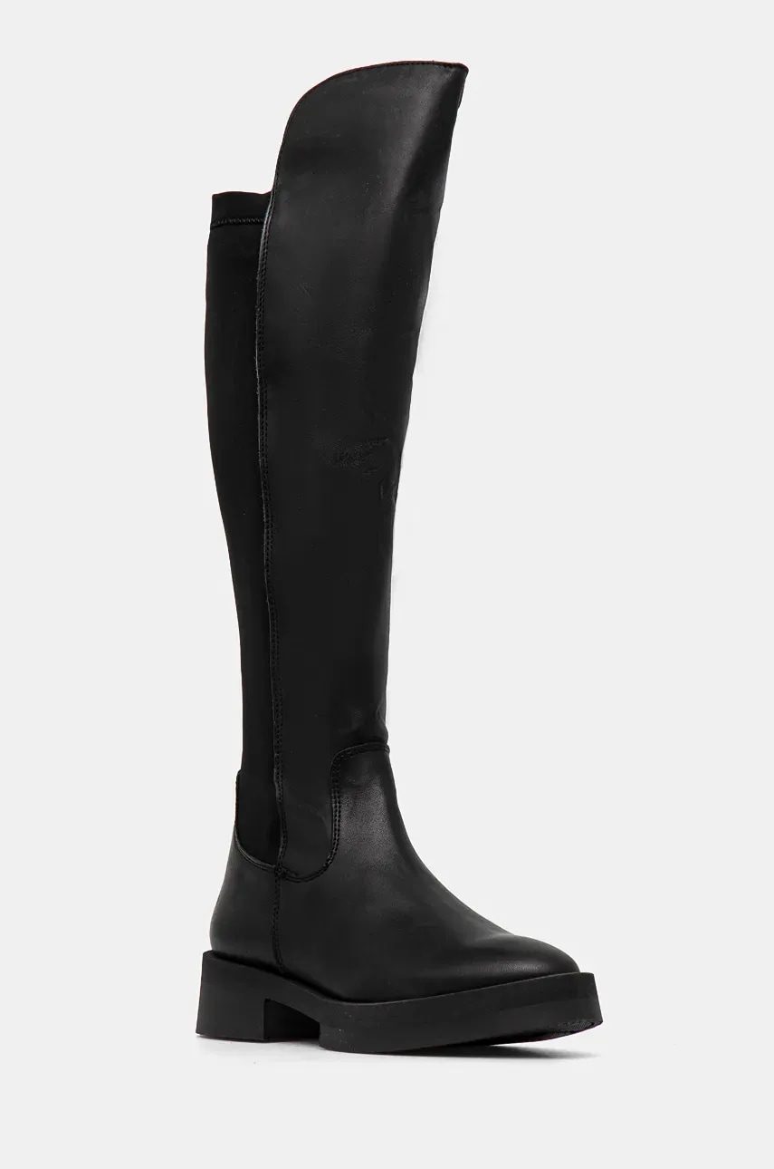 Steve Madden cizme Meave femei, culoarea negru, cu toc plat, SM11003369 Steve Madden cizme Meave femei, culoarea negru, cu toc plat, SM11003369