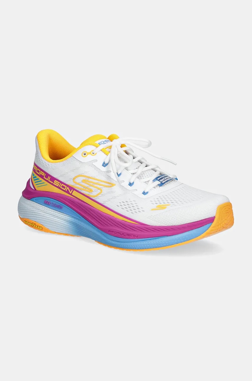 Skechers pantofi de alergat Max Cushioning Propulsion culoarea alb, 128901 Skechers pantofi de alergat Max Cushioning Propulsion culoarea alb, 128901