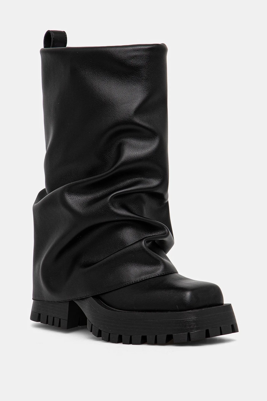 

Боти Steve Madden Shutter в черно с дебел ток SM11003417, Черен