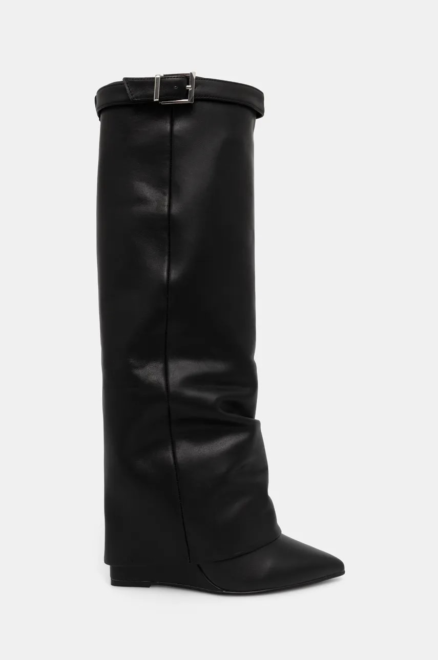 Сапоги Steve Madden Corenne женские цвет чёрный на платформе SM11003418 Сапоги Steve Madden Corenne женские цвет чёрный на платформе SM11003418
