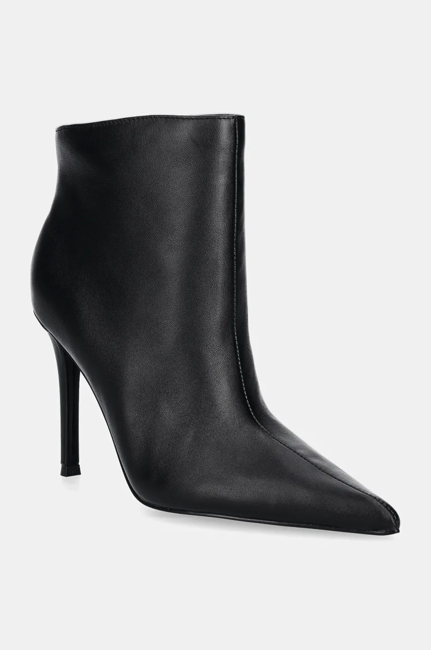 Steve Madden cizme de piele Sentinel femei, culoarea negru, cu toc cui, SM11003451 Steve Madden cizme de piele Sentinel femei, culoarea negru, cu toc cui, SM11003451