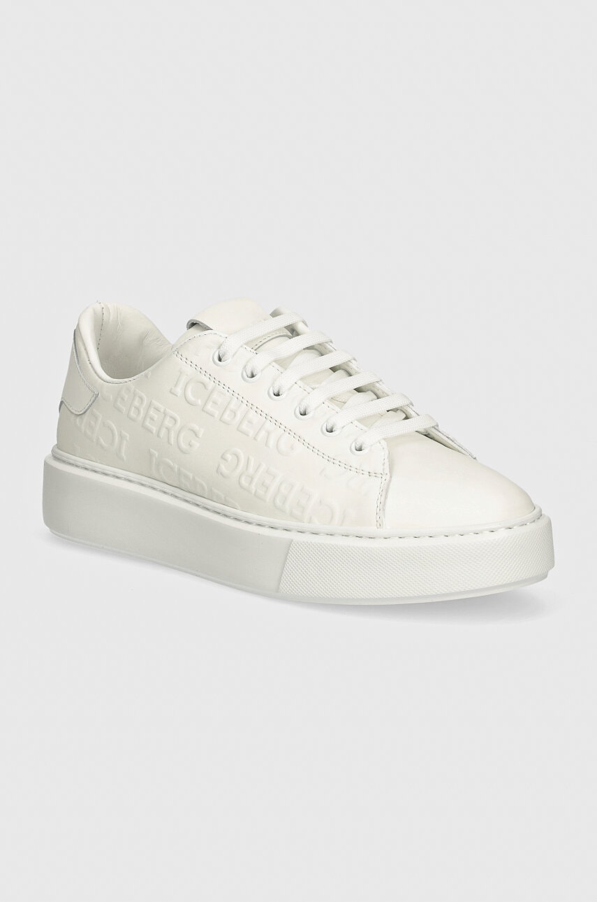 Iceberg sneakers din piele Bozeman culoarea alb, ID211209 Iceberg sneakers din piele Bozeman culoarea alb, ID211209