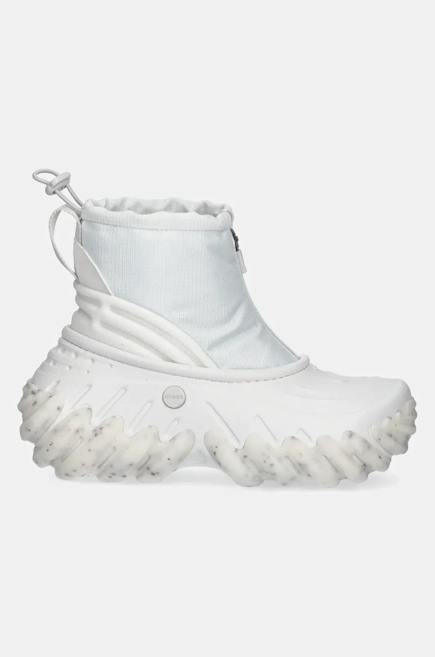 Ботинки Crocs Echo Boot Z Shield женские цвет серый на плоском ходу слегка утеплённый 210315 Ботинки Crocs Echo Boot Z Shield женские цвет серый на плоском ходу слегка утеплённый 210315