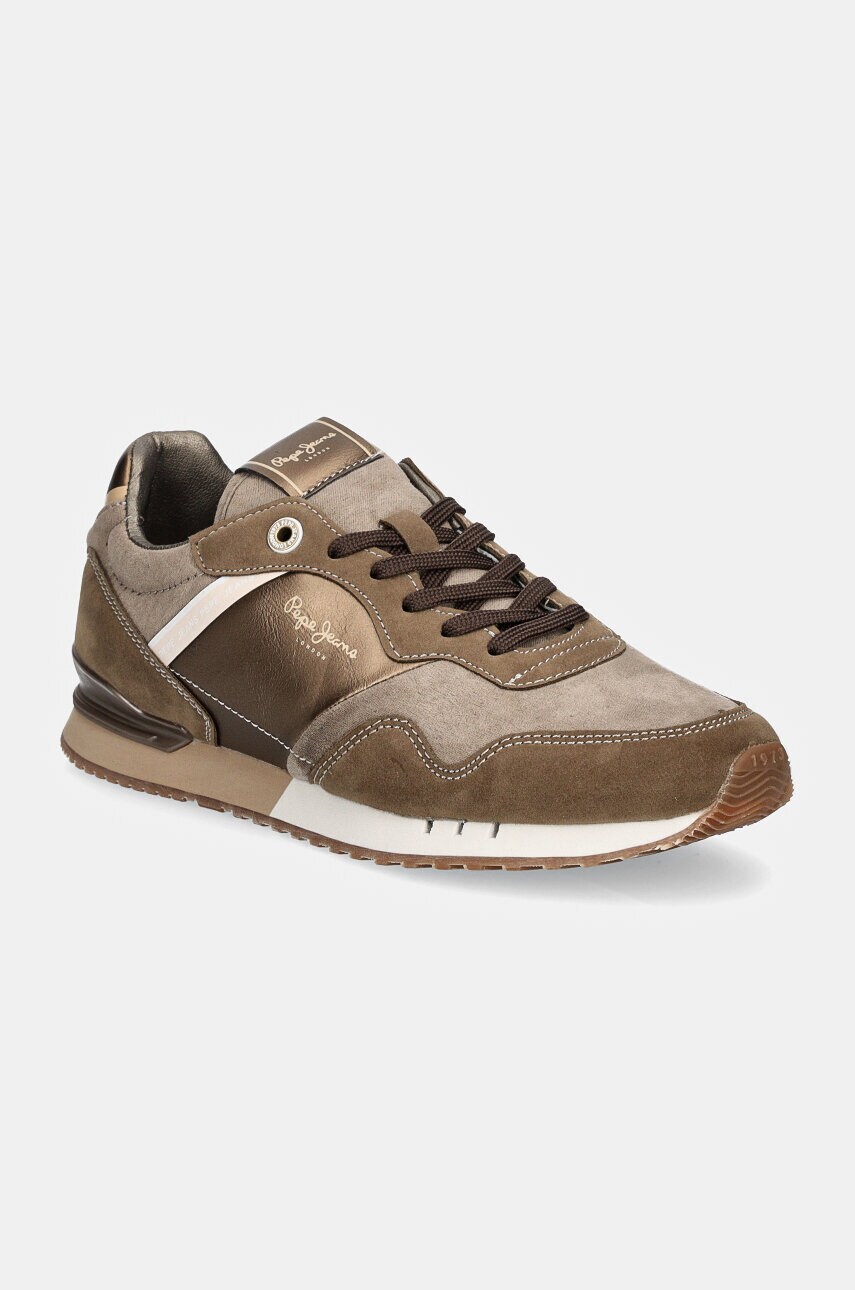 Pepe Jeans sneakers PLS40023 culoarea maro, LONDON GALA W