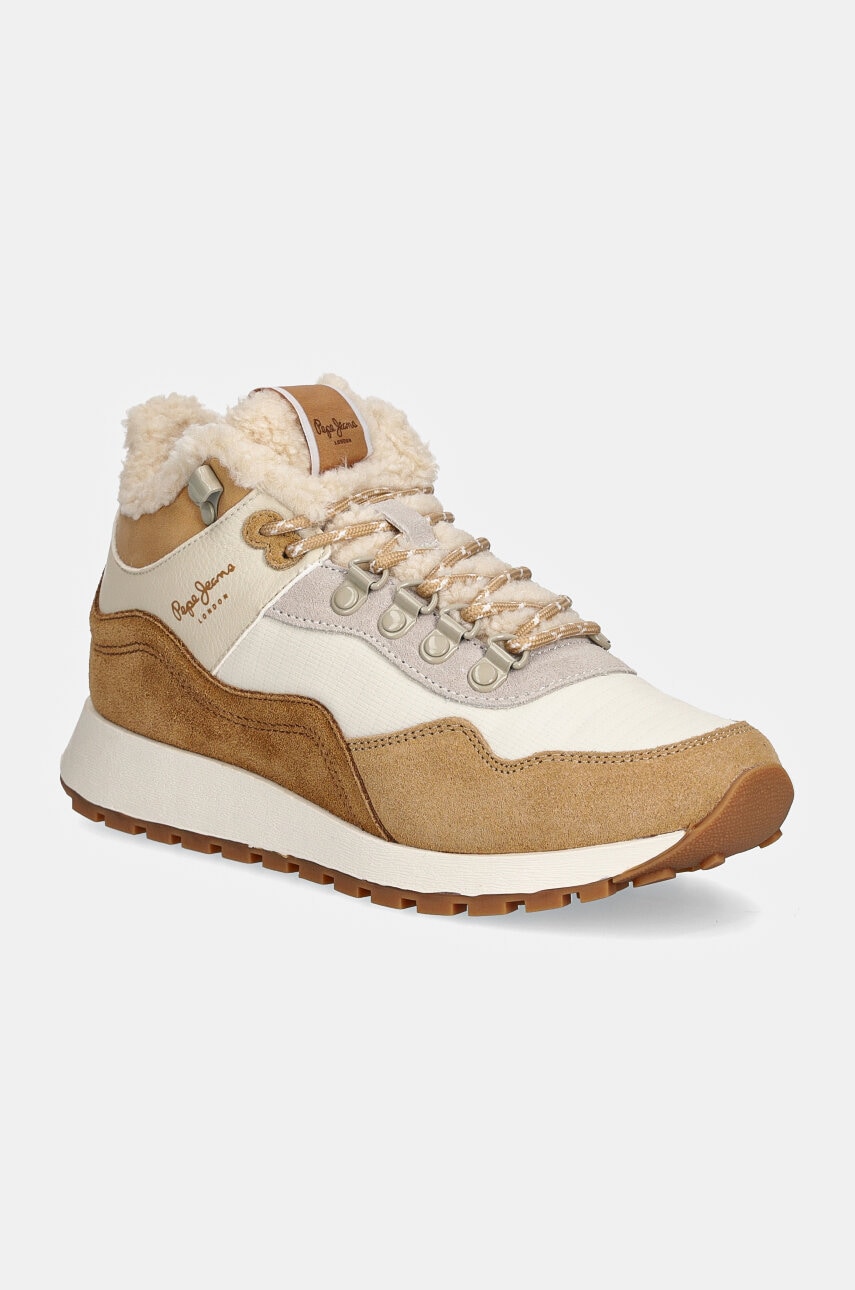 Pepe Jeans sneakers PLS60018 culoarea bej, DEAN CURVE Pepe Jeans sneakers PLS60018 culoarea bej, DEAN CURVE