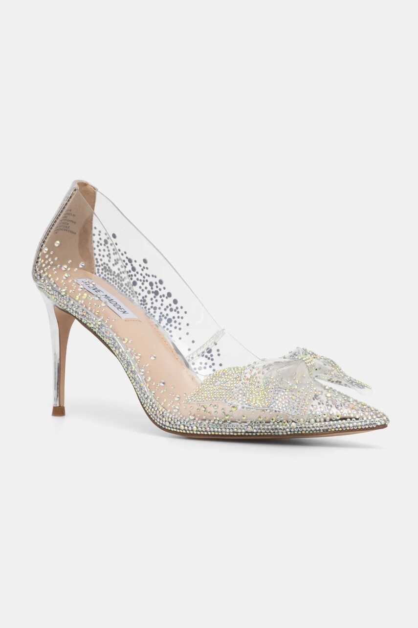 Steve Madden pantofi cu toc Luscious-R culoarea transparent, SM11002839