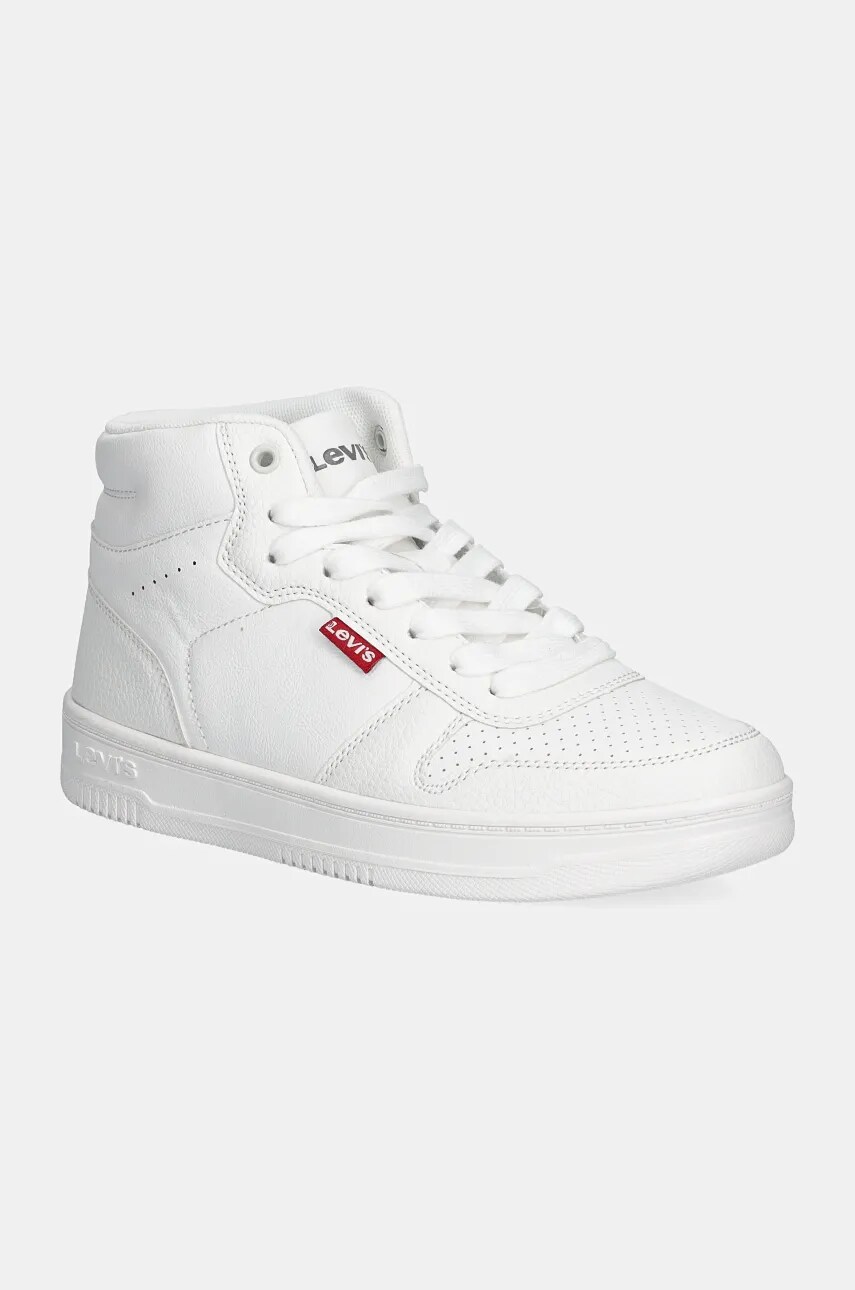 Levi's Adidasi DRIVE S HIGH culoarea alb, 000EJ-0001