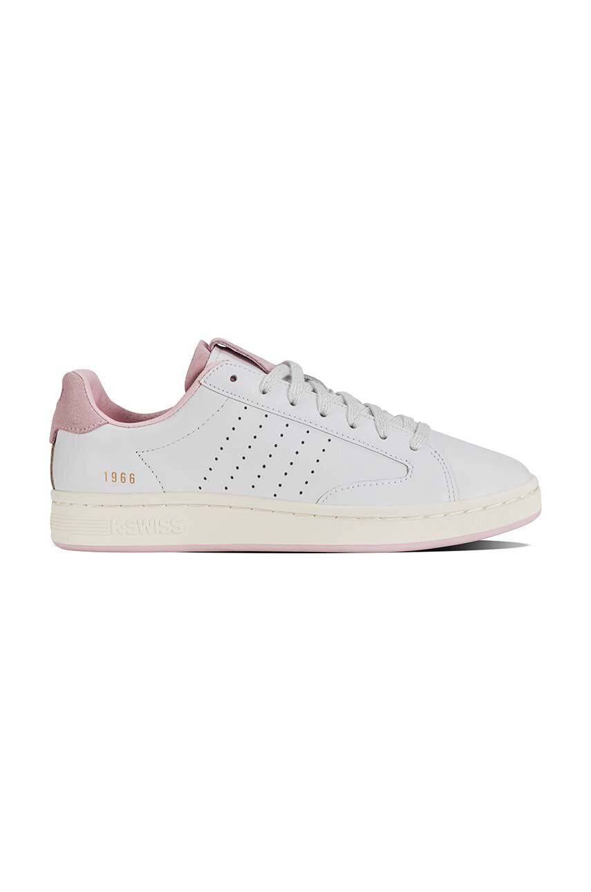 K-Swiss sneakers din piele LOZAN KLUB LTH culoarea alb, 97263.169.M