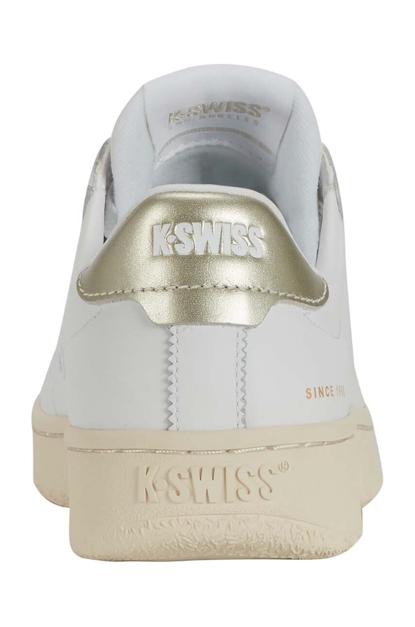 Δερμάτινα αθλητικά παπούτσια K-Swiss SLAMMKLUB CC χρώμα: άσπρο, 98911.149.M φωτογραφία