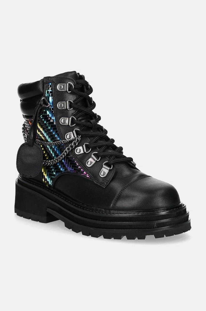 Kurt Geiger London bocanci de piele Chelsea Combat Boot femei, culoarea negru, cu platforma, 3423805019 Kurt Geiger London bocanci de piele Chelsea Combat Boot femei, culoarea negru, cu platforma, 3423805019