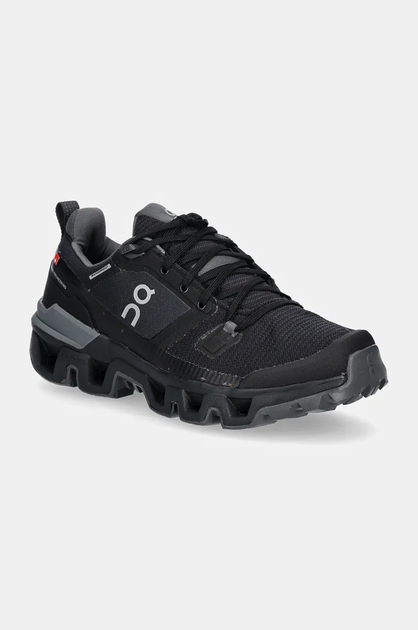 ON running pantofi Cloudwander Waterproof femei, culoarea negru, 7398602
