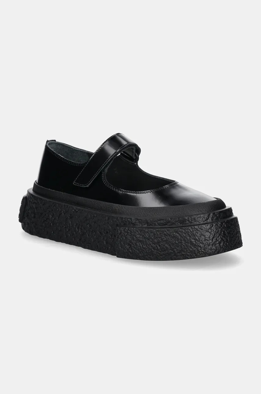 MM6 Maison Margiela pantofi de piele femei, culoarea negru, cu platforma, S66WS0105.P7983 MM6 Maison Margiela pantofi de piele femei, culoarea negru, cu platforma, S66WS0105.P7983
