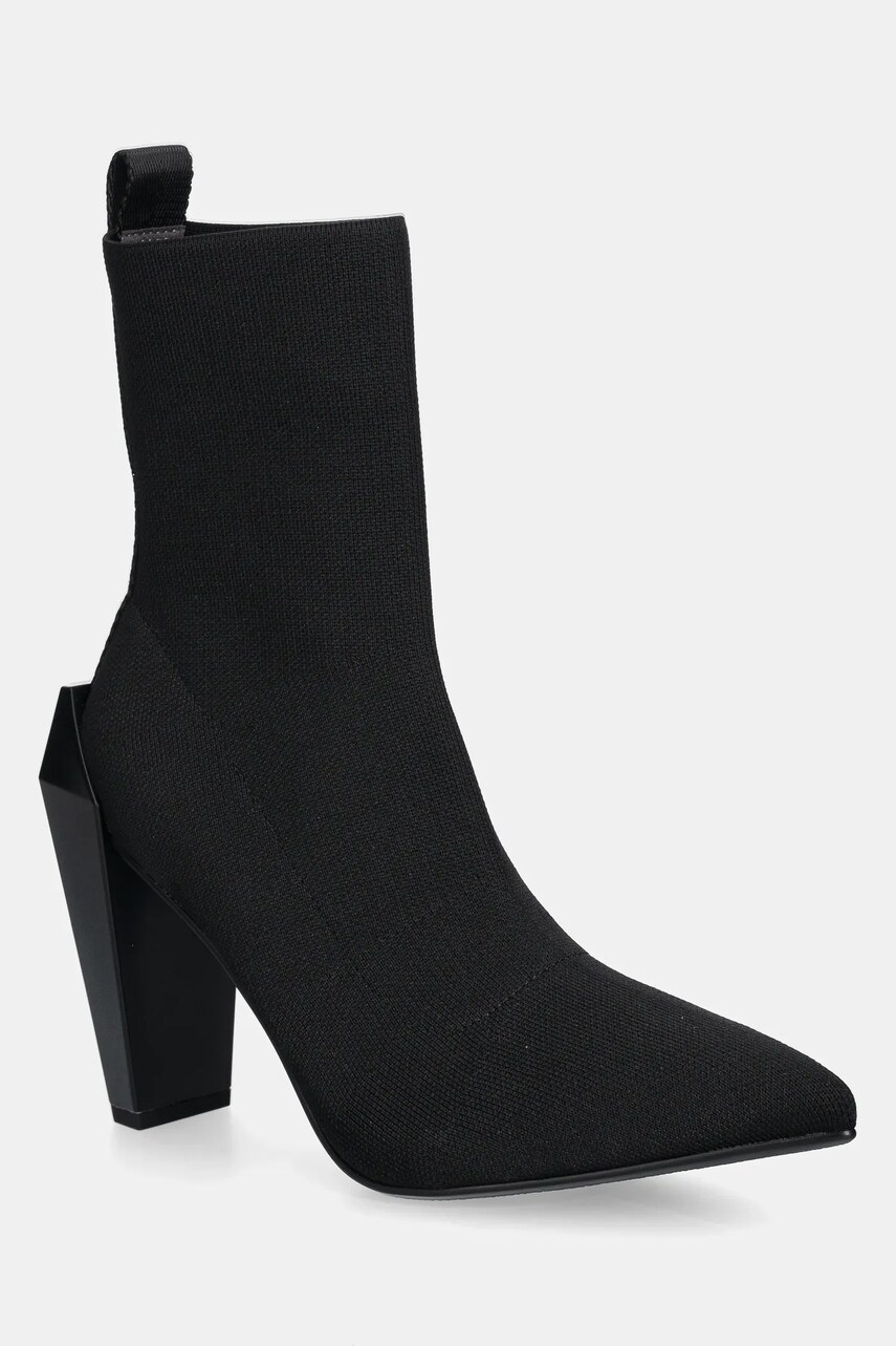 United Nude botine Gem Sock Hi femei, culoarea negru, cu toc drept, 1087601117