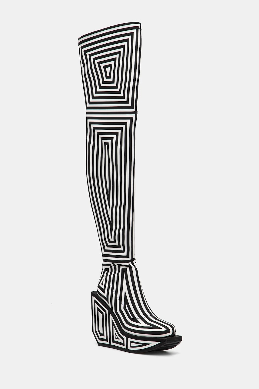 United Nude cizme Wa Long Boot Hi femei, culoarea negru, toc pana, 1087851082 United Nude cizme Wa Long Boot Hi femei, culoarea negru, toc pana, 1087851082