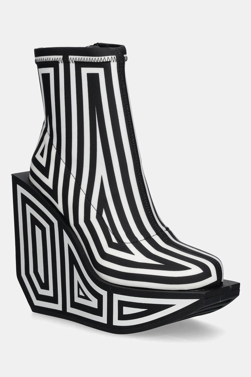 United Nude cizme de piele Wa Bootie Hi femei, culoarea negru, cu platforma, 1087951082