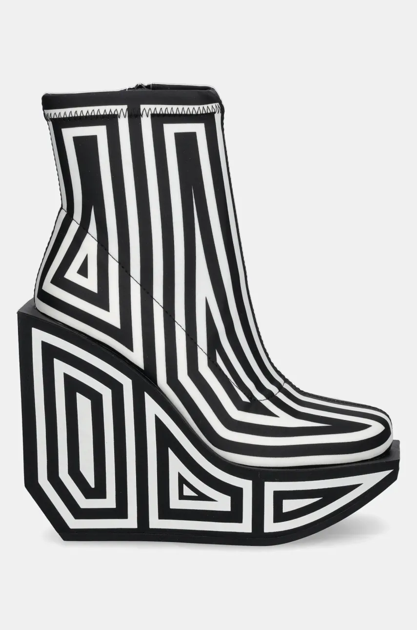 Кожаные полусапожки United Nude Wa Bootie Hi женские цвет чёрный на платформе 1087951082 Кожаные полусапожки United Nude Wa Bootie Hi женские цвет чёрный на платформе 1087951082