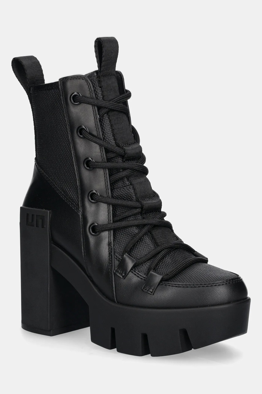 United Nude botine Grip Explorer Mid femei, culoarea negru, cu toc drept, 108830154