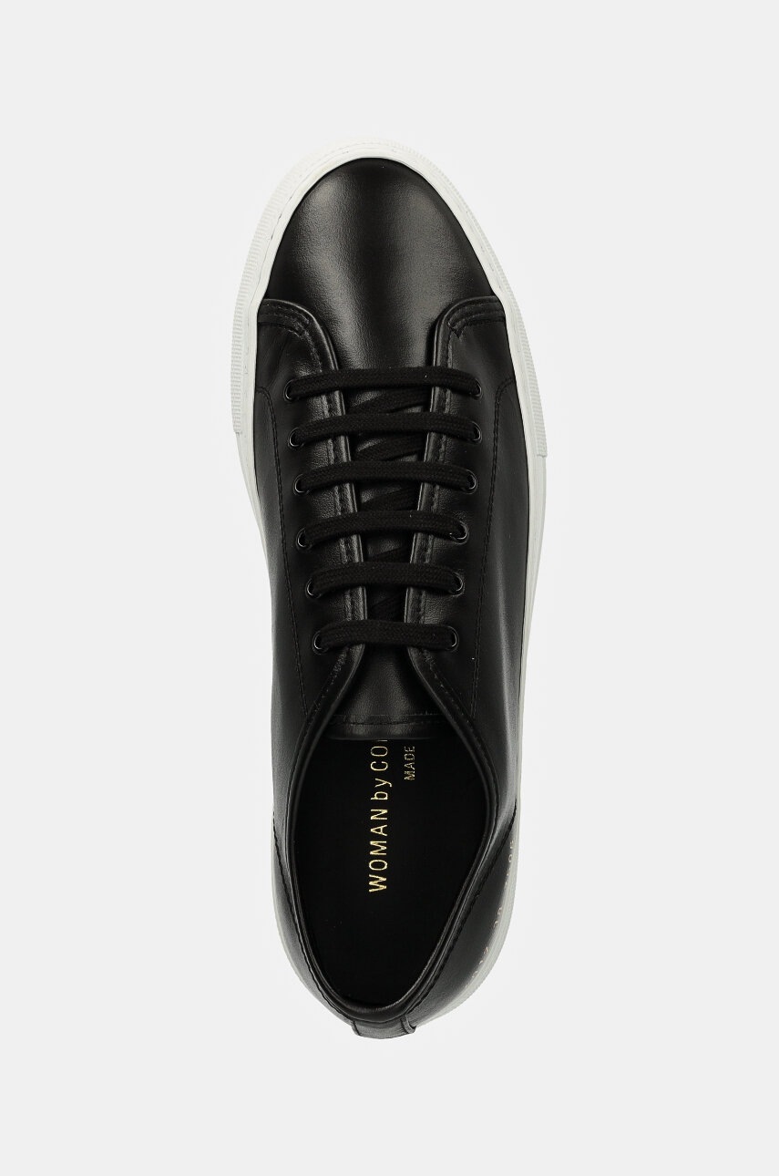 Δερμάτινα αθλητικά παπούτσια Common Projects Tournament Low Super in Leather χρώμα: μαύρο, 4017 φωτογραφία