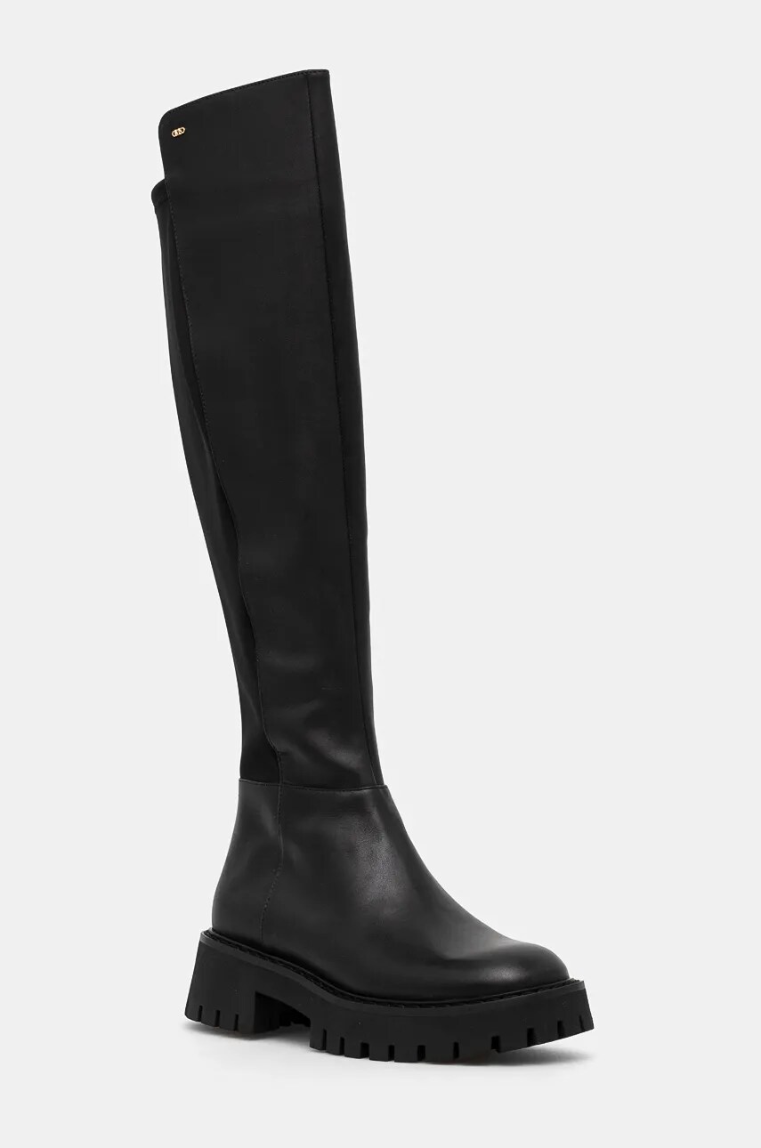 MICHAEL Michael Kors cizme Asher femei, culoarea negru, cu platforma, 40F4ASFB5L.001