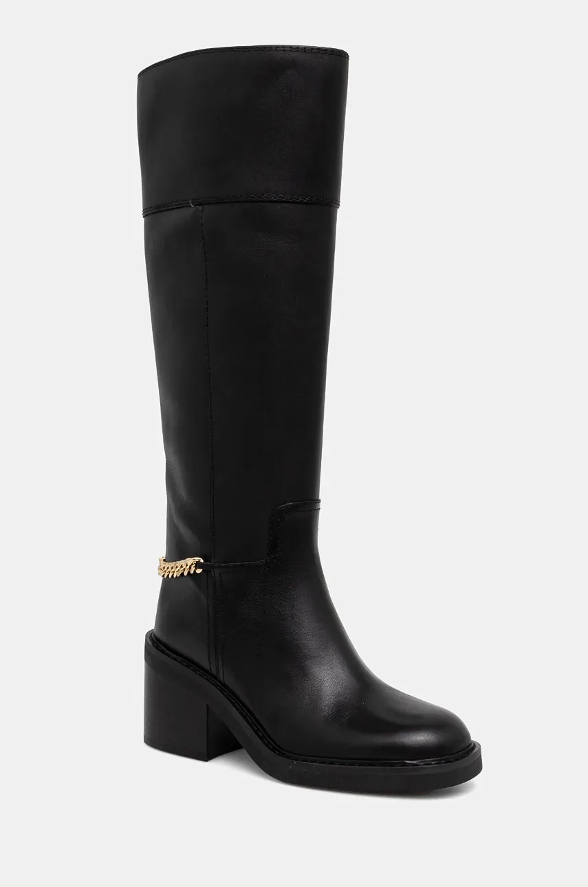 Сапоги MICHAEL Michael Kors Carlisle женские цвет чёрный каблук кирпичик 40F4CLMB5L.001 Сапоги MICHAEL Michael Kors Carlisle женские цвет чёрный каблук кирпичик 40F4CLMB5L.001